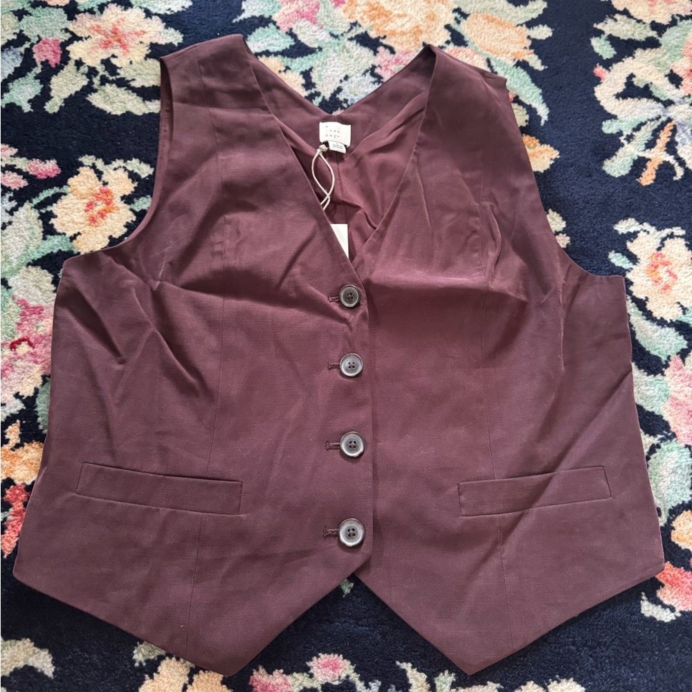 A New Day Deep Burgundy Brown Top | New with tags | size L